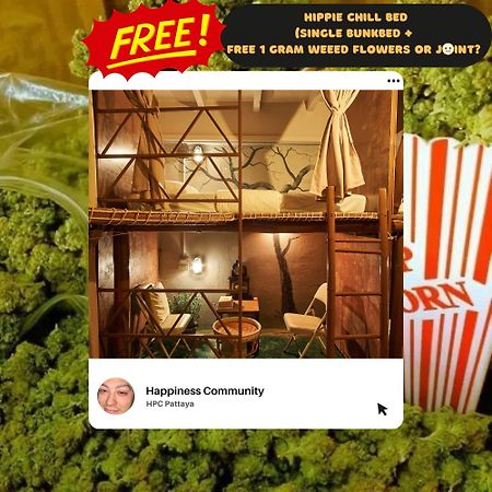 Happiness Community Wake & Bake Hostel - Rooftop Bar & Bistro Pattaya Eksteriør bilde